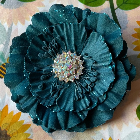 🪻 TIEKS TEAL FLOWER 🪻 NWOT - Picture 9 of 16